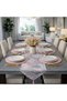 American Service, New Season 6-Piece Pink Color Supla and Runner Cover Pink Coral Set