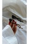 2-Pack Vintage Retro Stylish Pearl Hair Clips 11cm - Modern Bun Hairpin Clip-On Hair Clip - 6