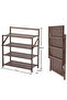 4 Tier Bamboo Shoe Rack Organizer – Solid Wood Shoe Storage Shelf for Entryway, Bedroom - 2