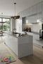 Shiny Very Light Gray Furniture Cabinet Covering Film - 2