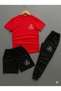 T-Shirt, Sweatpants, Shorts 3-Piece Combination Sports Sweat-Absorbing Printed Women'S/Men's Unisex Model