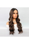 Dark Auburn Honey Foam Sparkling Tulle Wig - 2