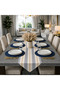 American Service, New Season 6-Piece Indigo Blue Color Supla and Runner Cover Elegant Set