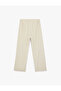Women's Canvas Trousers 6Sak40047Pw Stone - 5