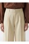 Vizyon New Season High Waist Wide Leg Women's Fabric Trousers - 3
