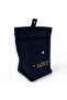 Velvet Makeup Bag Navy Blue – Love Embroidered Suede Lined Organizer & Travel Bag 17X23X10 cm - 4