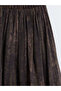 Özmarka New Season Elastic Waist Patterned Flared Skirt - 7