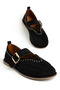 Ugi̇ Gold Buckle Detail Women's Shoes