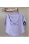 5 colors organic cotton, hooded muslin baby poncho / lilac - 3