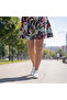 Women's Patterned Mini Skirt High Waist Summer Floral Casual Skirt - 3