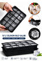 Large Size Silicone Ice Mold Silicone 15 Compartment Square Ice Tray Cocktail Presentation Ice Mold Meat Juice Storage