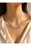 Minimal Evil Eye Bead Detailed Gold Color Chain Necklace – Luck and Elegance Combined - 2