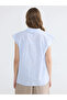 Blue Striped Women's Shirt - 7