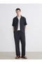 Anthracite Regular Fit Resort Collar Men's Shirt - 2