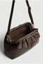 Diana Knitted Detailed Hand and Shoulder Bag with Magnet Closure, Brown - 5