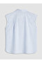 Blue Striped Women's Shirt - 4