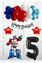 Robot Car Set - Transformers Car Man's Day Set - Transformers Balloon Blue Red Balloon 1 Year Old