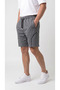 Men's Smoked Color Front-Pleated Shorts with Front Zipper Pockets and Back Pockets - 5