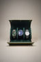 3-Piece Leather Watch Box Cylinder Design Portable Watch Storage Organizer 24X11X7 cm (Khaki)