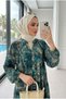 Women's Patterned Long Dress – Ethnic Comfortable Fit (Unlined) - 4