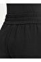 Women's Elastic High Waist Regular Fit Straight Leg Black Sweatpants - 5