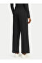 Women's Elastic High Waist Regular Fit Straight Leg Black Sweatpants - 2