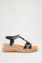 Black Skin Women's Sandals Shoes Md1203-123-0002 - 3