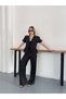 Front Tie Detailed Blouse and Pants Set - 3