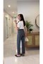 Waros Smoked Polka Dot Cut-Cuff Jeans - 3