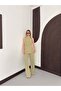 Double-Breasted Collar Gold Buttoned Vest and Trousers Set - 6