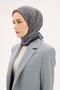 Olinda Scarf Clover Pattern Dark Navy Blue 90X90 - 3