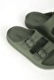 Men's Buckle Detailed Khaki Eva Beach Slippers 23702 - 3
