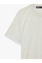 Regular Fit Viscose Blended Short Sleeve Crew Neck Basic T-Shirt - 6