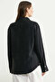 Tencel Pearl Detailed Comfortable Fit Shirt - Black - 5
