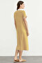 Striped Marine Midi Dress - Mustard - 6