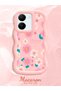 Vivo Y36 5g Compatible Shockproof Simple Pink Silicone Phone Case Cover Flower Pattern - 2