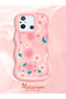 Redmi 11A Compatible Shockproof Simple Pink Silicone Phone Case Flower Pattern - 2
