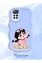 Redmi Note 11 Pro 5g Compatible Shockproof Simple Blue Silicone Phone Case Cute Girl Pattern - 2