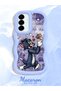 Samsung Galaxy A36 5g Compatible Shockproof Simple Blue Silicone Phone Case Tom and Jerry Pattern - 2