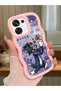 Oppo A6 Pro 5g Compatible Shockproof Simple Pink Silicone Phone Case Tom and Jerry Pattern