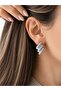 New Season Silver Zigzag Earrings - 2