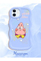 iPhone 12 Compatible Shockproof Simple Blue Silicone Phone Case Spongebob Pattern - 2