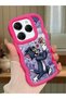 Tecno Spark 20 Pro Compatible Shockproof Simple Red Silicone Phone Case Tom and Jerry Pattern
