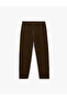 Linen Cotton Blend Pocketed Summer Trousers with Tie Waist - 4