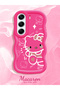 Tecno Camon 40 Compatible Shockproof Simple Red Silicone Phone Case Hello Kitty Pattern - 2