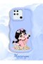 For Redmi 10C Compatible Shockproof Simple Blue Silicone Phone Case Cute Girl Pattern - 2