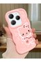 Infinix Hot 40 Compatible Shockproof Simple Pink Silicone Phone Case Hello Kitty Pattern