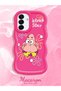 Samsung Galaxy A17 Compatible Shockproof Simple Red Silicone Phone Case Spongebob Pattern - 2