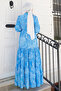 Patterned Hijab Jessica Dress B587 Blue - 5