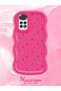 Redmi Note 11S Compatible Shockproof Simple Red Silicone Phone Case Cover Flower Pattern - 2